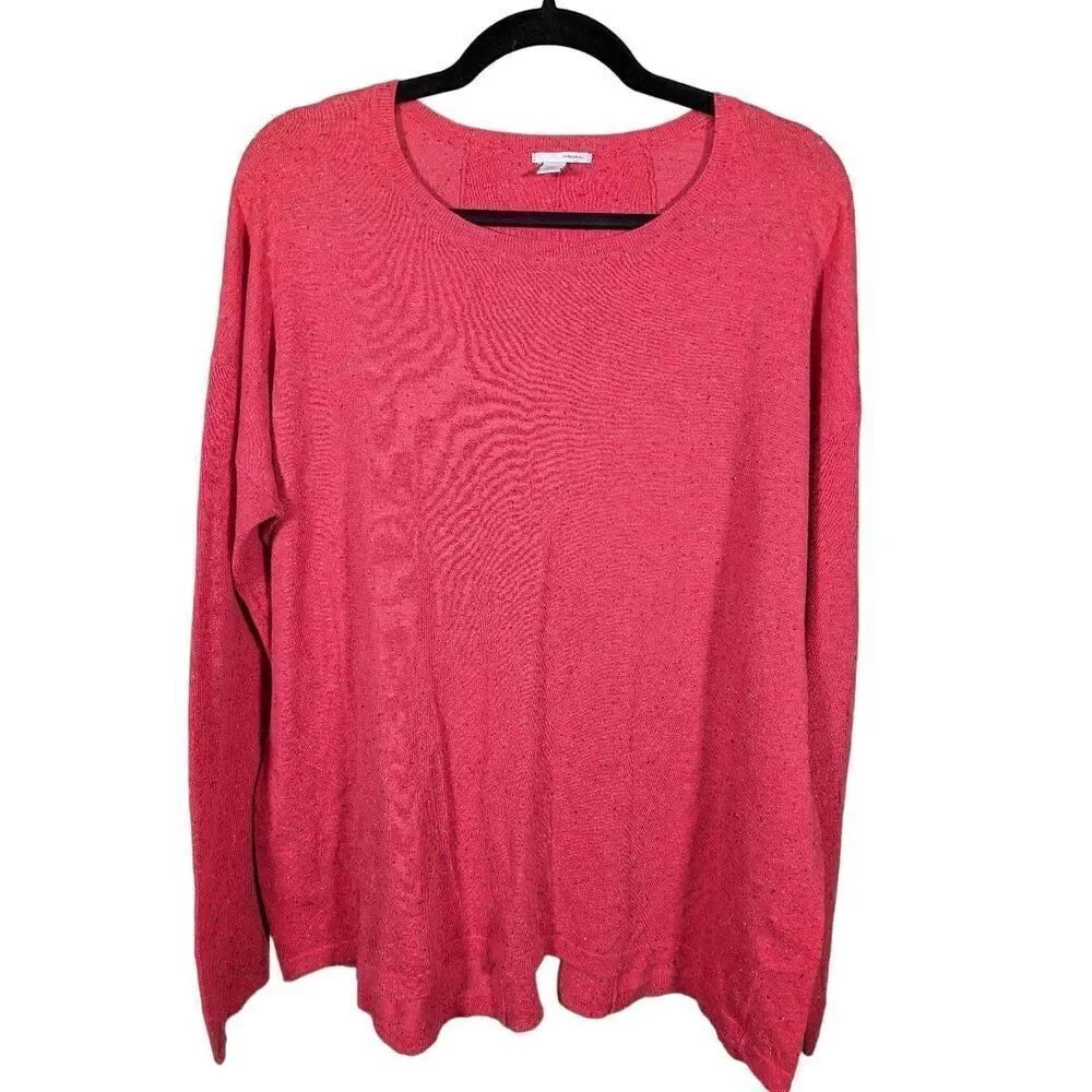 Nordstrom Halogen  Long Line Sweater w Slit Back Women’s XL